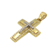 Σταυρός δίχρωμος από χρυσό Κ14