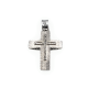 Σταυρός λευκόχρυσος με ζιργκόν Κ14