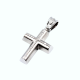 Σταυρός λευκόχρυσος με αμμοβολή Κ 14